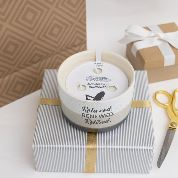 Pavilion Gift Company Retired 12 Oz - 100% Soy Wax Reveal Triple Wick Candle Scent: Tranquility