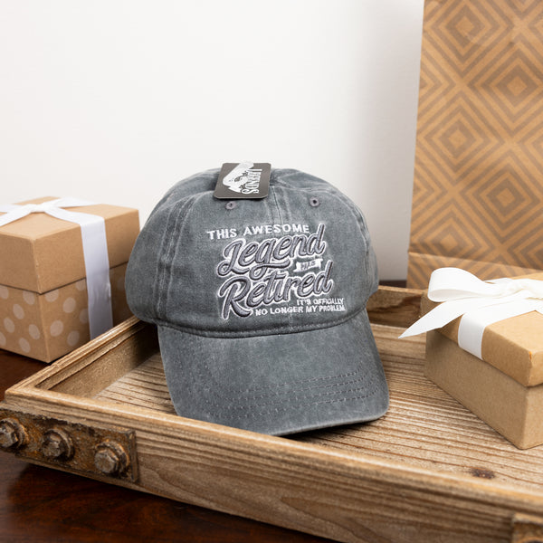 Pavilion Gift Company Retired Dark Gray Washed Cotton Twill Hat