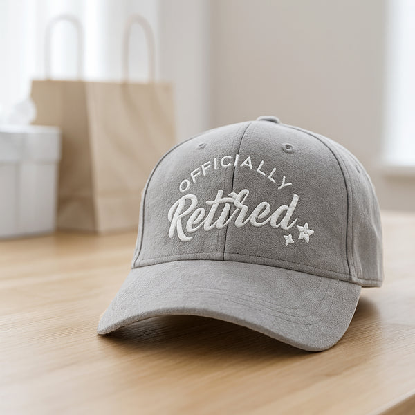 Pavilion Gift Company Retired Gray Adjustable Suede Hat