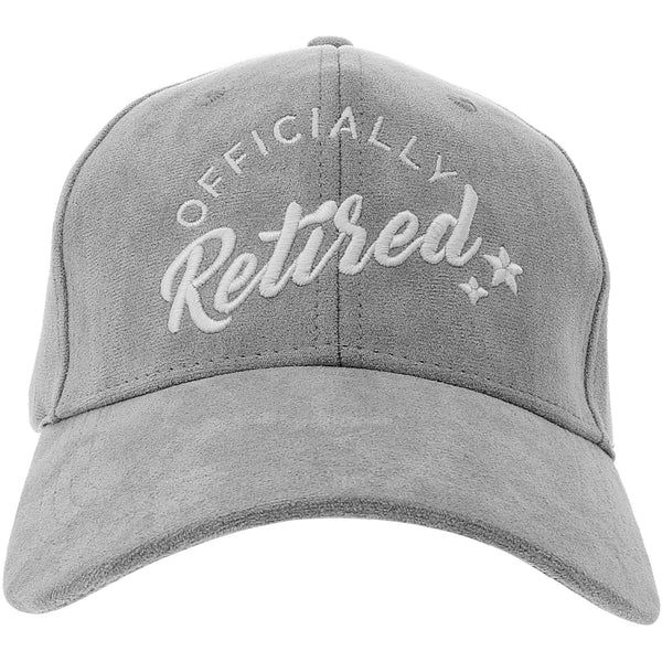 pavilion gift company Retired Gray Adjustable Suede Hat