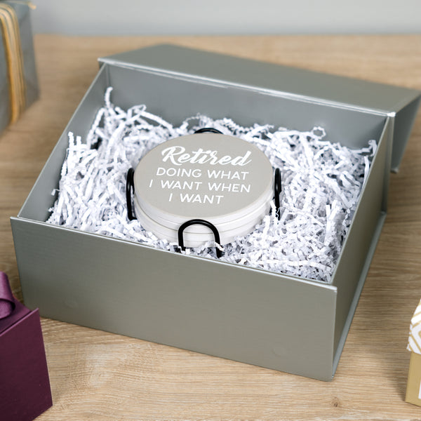 Pavilion Gift Company Retired Life 4" Ceramic Coasters (Set Of 4)