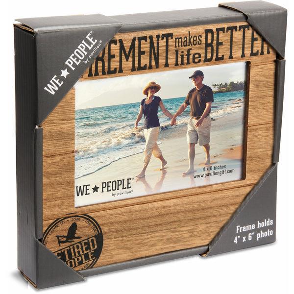 Pavilion Gift Company Retired People 6.75" X 7.5" Frame (Holds 4" X 6" Photo)