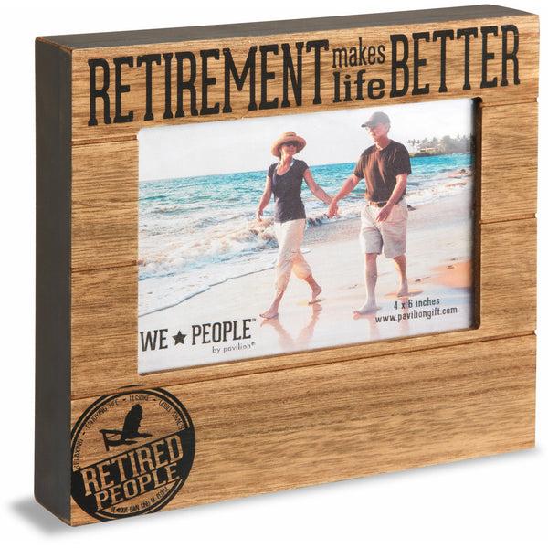 pavilion gift company Retired People 6.75" x 7.5" Frame (Holds 4" x 6" photo)