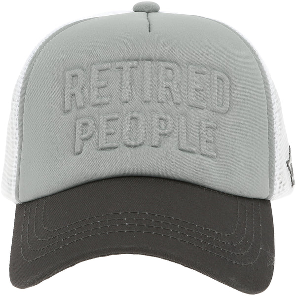 pavilion gift company Retired People Adjustable Light Gray Neoprene Mesh Hat