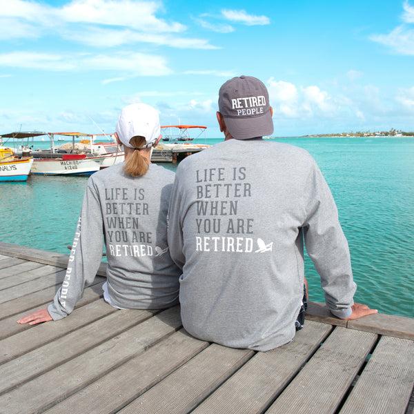 Pavilion Gift Company Retired People Dark Gray Adjustable Hat