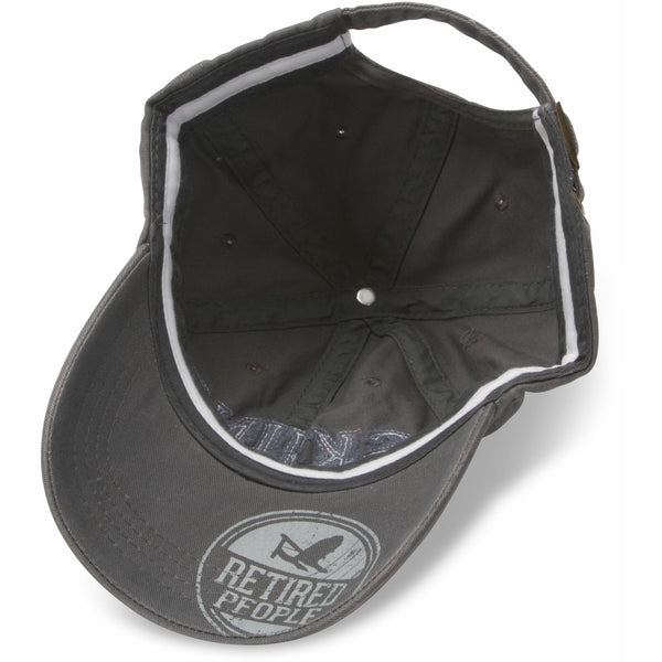 Pavilion Gift Company Retired People Dark Gray Adjustable Hat
