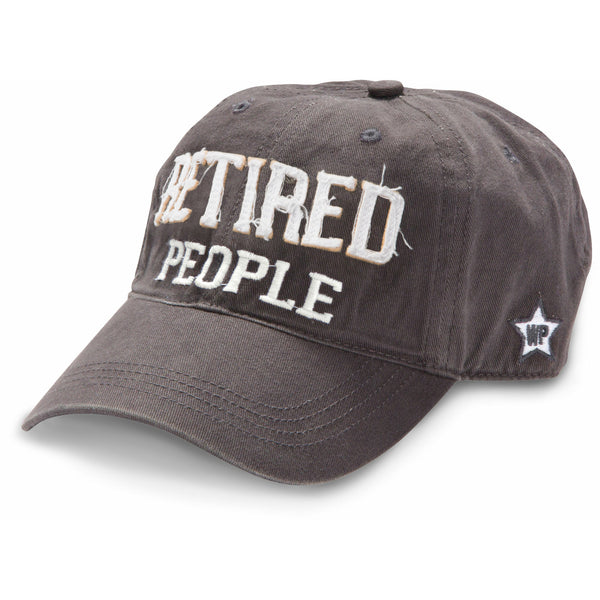pavilion gift company Retired People Dark Gray Adjustable Hat
