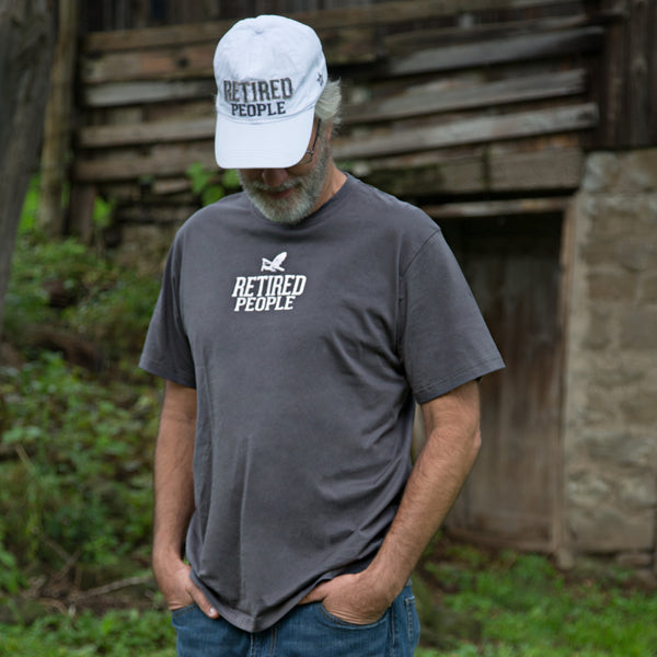 Pavilion Gift Company Retired People Medium Charcoal Unisex T-Shirt