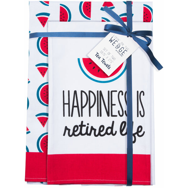 Pavilion Gift Company Retired Tea Towel Gift Set (2 - 19.75" X 27.5")