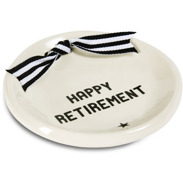 Pavilion Gift Company Retirement 4.25" Diameter Round Keepsake Dish