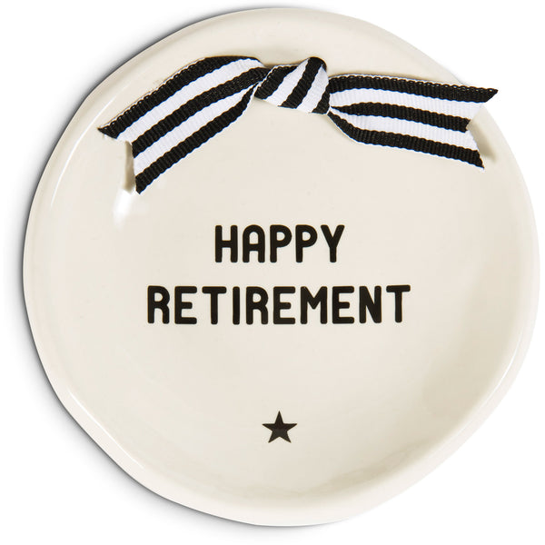 pavilion gift company Retirement 4.25" Diameter Round Keepsake Dish