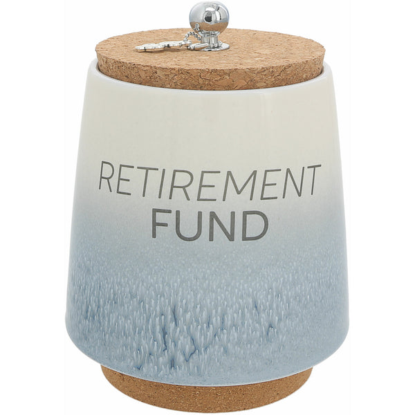 pavilion gift company Retirement 6.5" Ceramic Savings Bank