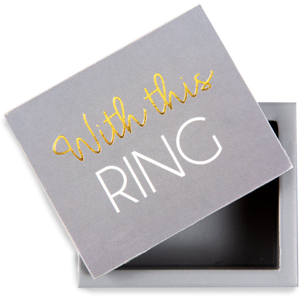 Pavilion Gift Company Ring 2.25" X 2" X 1.5" MDF Keepsake Box