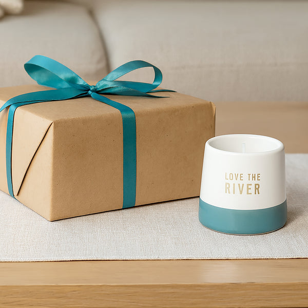 Pavilion Gift Company River 4 Oz - 100% Soy Wax Candle Scent: Tranquility