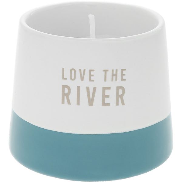 pavilion gift company River 4 oz - 100% Soy Wax Candle Scent: Tranquility