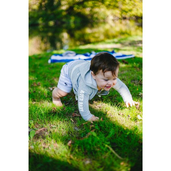 Pavilion Gift Company River 6-12 Months Gray Hoodie