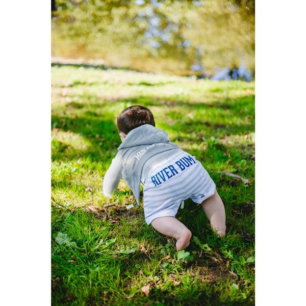 Pavilion Gift Company River 6-12 Months Gray Shorts