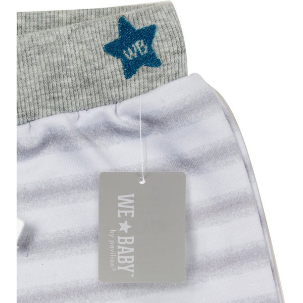 Pavilion Gift Company River 6-12 Months Gray Shorts