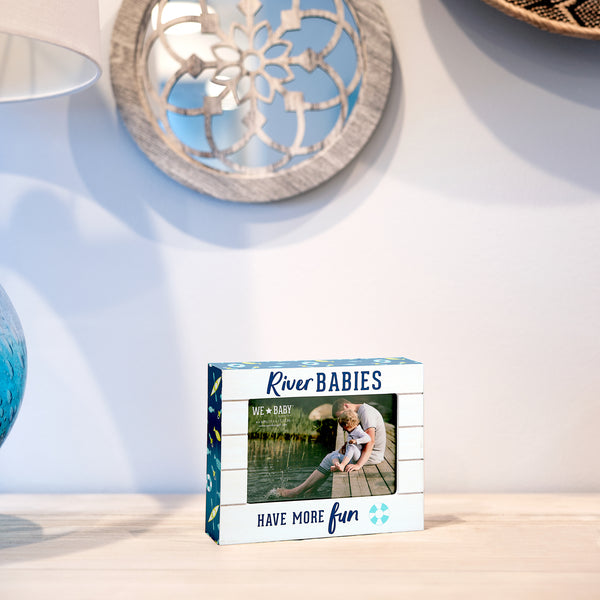 Pavilion Gift Company River Babies 7.5" X 6" Frame (Holds 6" X 4" Photo)