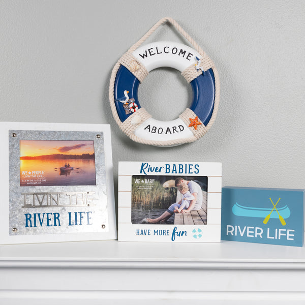 Pavilion Gift Company River Babies 7.5" X 6" Frame (Holds 6" X 4" Photo)