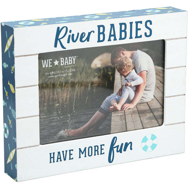 pavilion gift company River Babies 7.5" x 6" Frame (Holds 6" x 4" Photo)