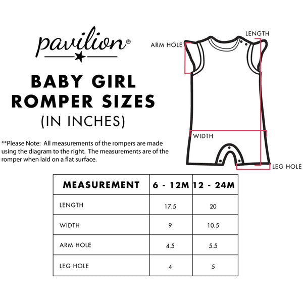 Pavilion Gift Company River Baby 6-12 Month Girl Romper