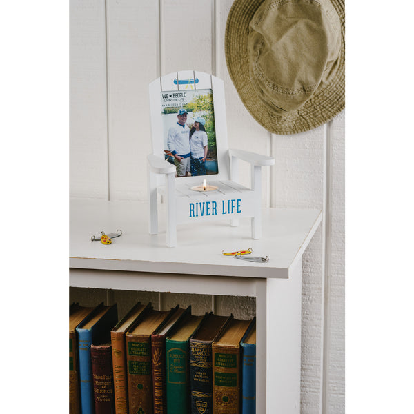 Pavilion Gift Company River Life Tealight Photo Frame (Holds 4" X 6" Photo)