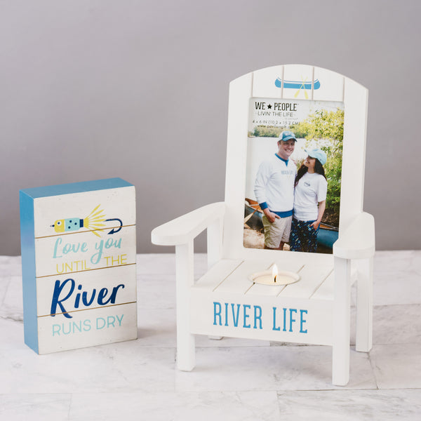 Pavilion Gift Company River Life Tealight Photo Frame (Holds 4" X 6" Photo)