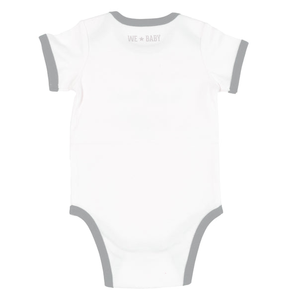 Pavilion Gift Company River Rager 6-12 Months Gray Trimmed Bodysuit