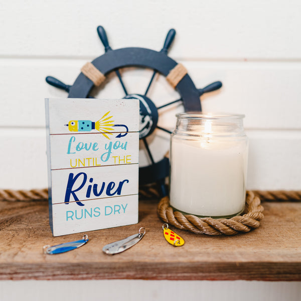 Pavilion Gift Company River Runs Dry 4" X 6" MDF Plaque