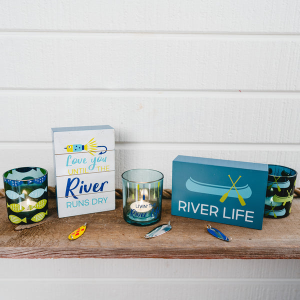 Pavilion Gift Company River Runs Dry 4" X 6" MDF Plaque