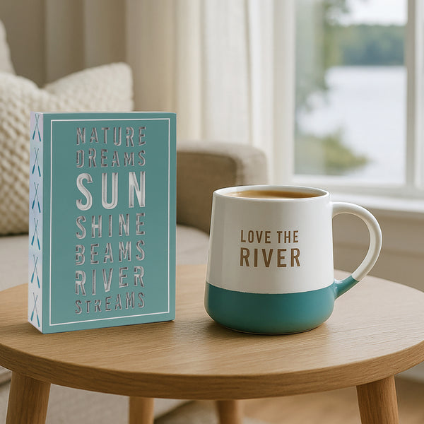 Pavilion Gift Company River Streams 4" X 6" MDF Plaque