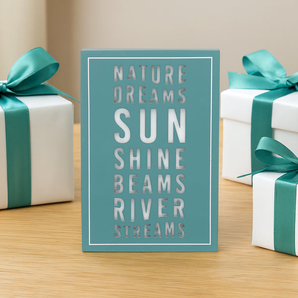 Pavilion Gift Company River Streams 4" X 6" MDF Plaque