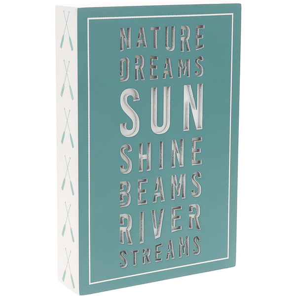 pavilion gift company River Streams 4" x 6" MDF Plaque