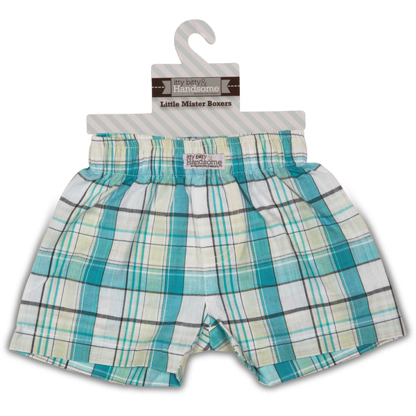 Pavilion Gift Company Robin's Egg Boxer Shorts (0-3 Months)