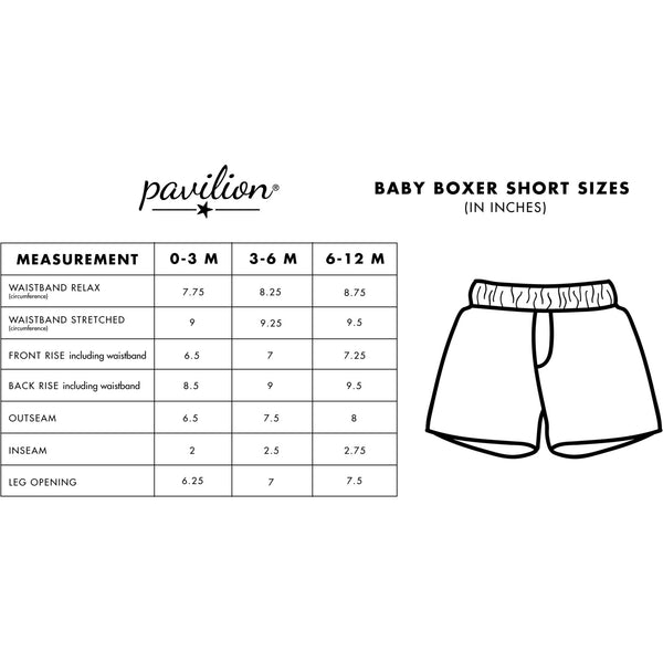 Pavilion Gift Company Robin's Egg Boxer Shorts (0-3 Months)