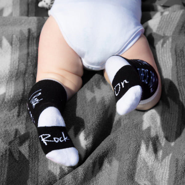 Pavilion Gift Company Rock Rolls 0-12 Months Baby Knee Highs