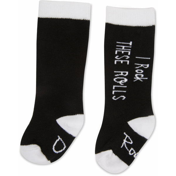 pavilion gift company Rock Rolls 0-12 Months Baby Knee Highs