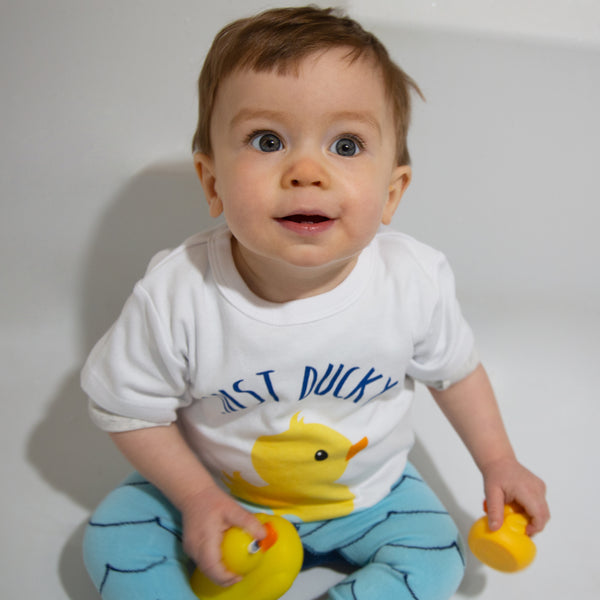 Pavilion Gift Company Rubber Ducky 12-24 Months White T-Shirt