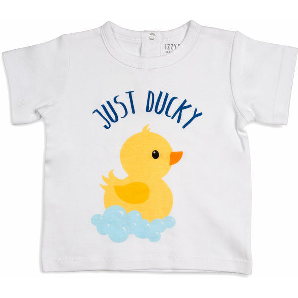 pavilion gift company Rubber Ducky 12-24 Months White T-Shirt