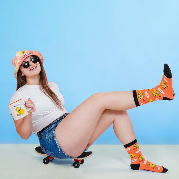 Pavilion Gift Company Ruff Day S/M Unisex Cotton Blend Sock