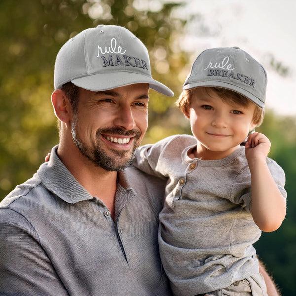 Pavilion Gift Company Rule Maker & Breaker Adjustable Adult And Toddler (1-3 Y) Hat Set