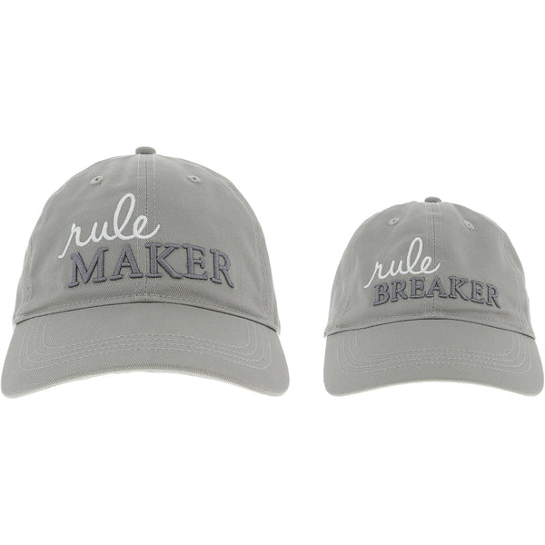 pavilion gift company Rule Maker & Breaker Adjustable Adult and Toddler (1-3 Y) Hat Set