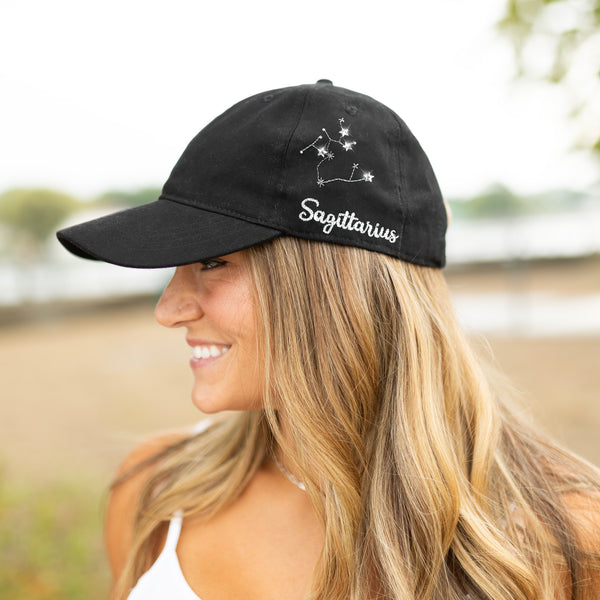 Pavilion Gift Company Sagittarius Black Adjustable Hat