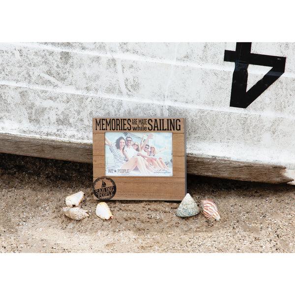 Pavilion Gift Company Sailing People 6.75" X 7.5" Frame (Holds 4" X 6" Photo)
