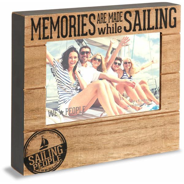 pavilion gift company Sailing People 6.75" x 7.5" Frame (Holds 4" x 6" photo)