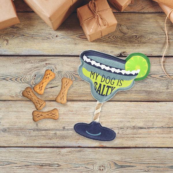 Pavilion Gift Company Salty 12" Canvas Dog Toy On Rope