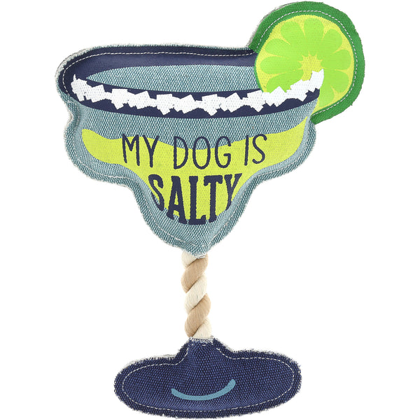 pavilion gift company Salty 12" Canvas Dog Toy on Rope