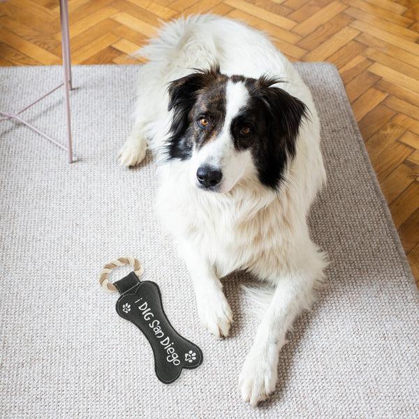 Pavilion Gift Company San Diego 12" Canvas Dog Toy With Rope