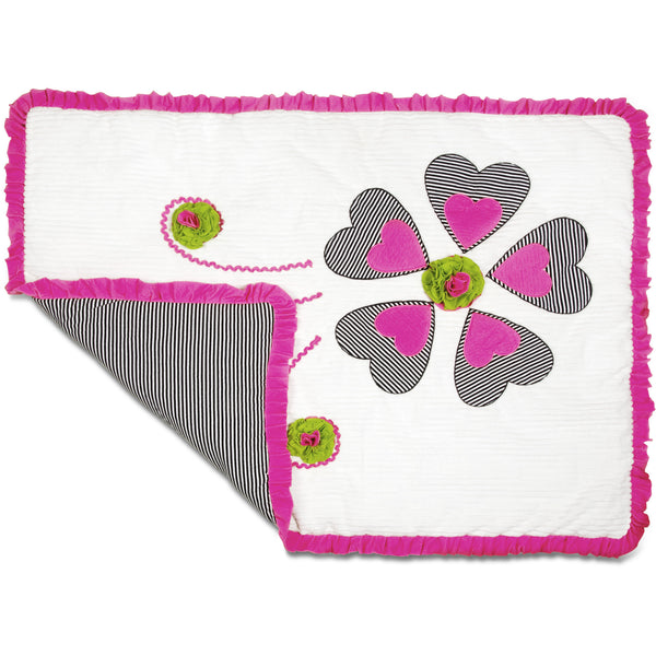 Pavilion Gift Company Sassy Diva 30" X 40" Ribbed Chenille Baby Blanket